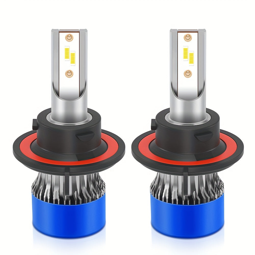 2pcs LED Car Headlights 6000K White 75000LM 200W High Low Beam Fog Lights