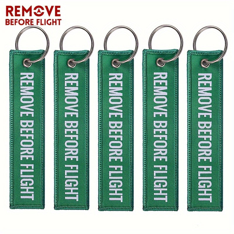 Bundle of 50 Remove Before Flight Woven Keychains for Pilots and Aviation Fans