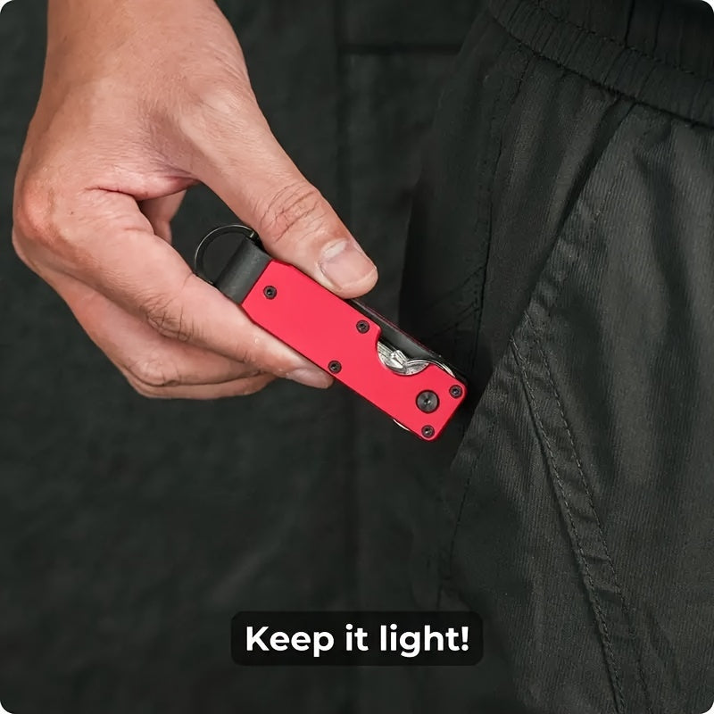 Minimalist Key Organizer Compact Metal Holder for 2-6 Keys Daily Use