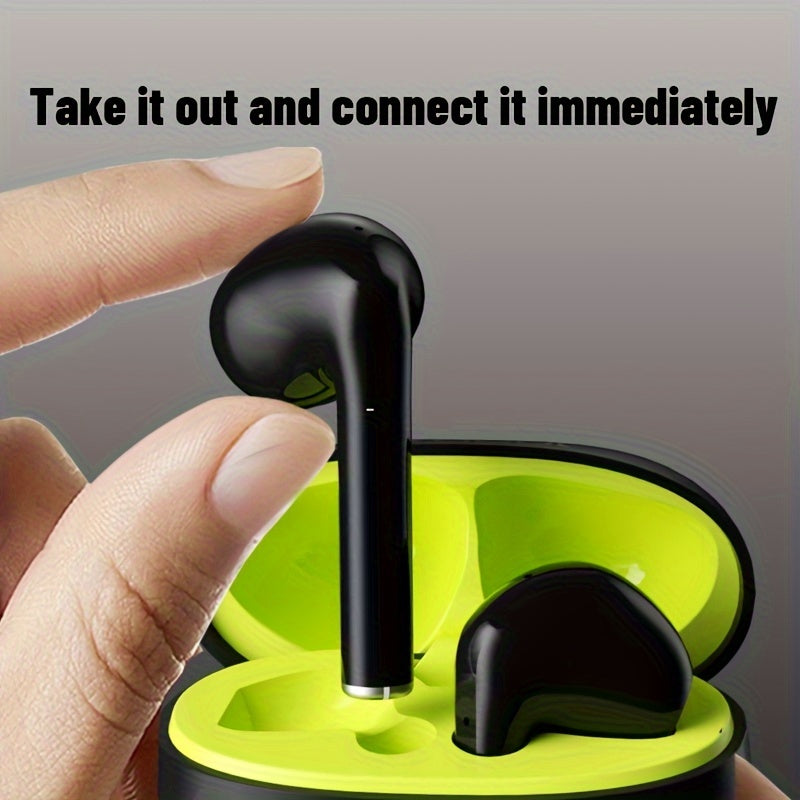 Auriculares inalámbricos con control táctil, aislamiento de sonido, micrófono integrado, batería de larga duración, carga USB-C para llamadas y juegos