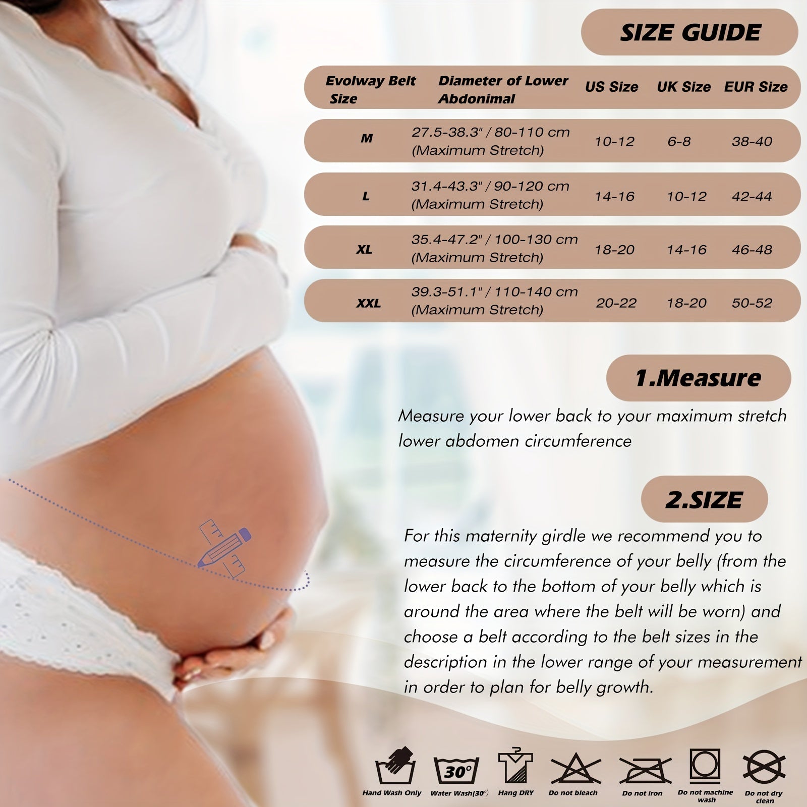 Pregnancy and Postpartum Support Belt Breathable Adjustable Maternity Belt with Detachable Shoulder Strap