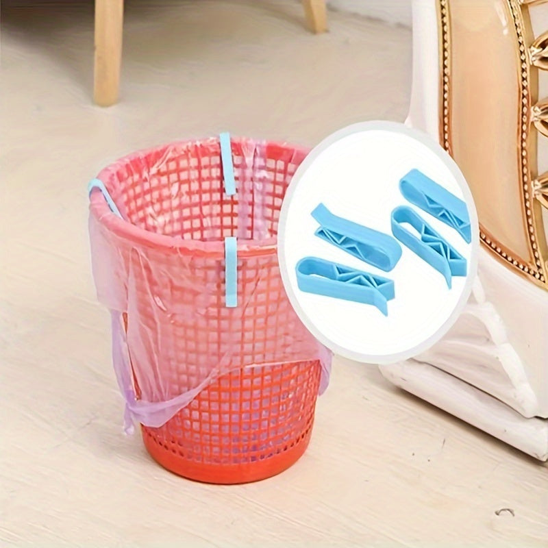 Clips para bolsas de basura para asegurar bolsas de basura clips de plástico duraderos para cubos de basura