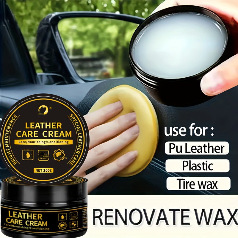 Car Interior Restoration Wax Polishing Cream for Plastic and Dashboard Care