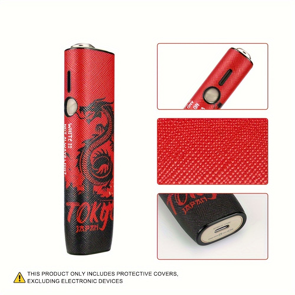 Protective IQOS ILUMA ONE Case Shock-Absorbent Plastic PU Leather Fall Protection