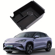 Center Console Armrest Box Leather Purple Interior Storage for Cars