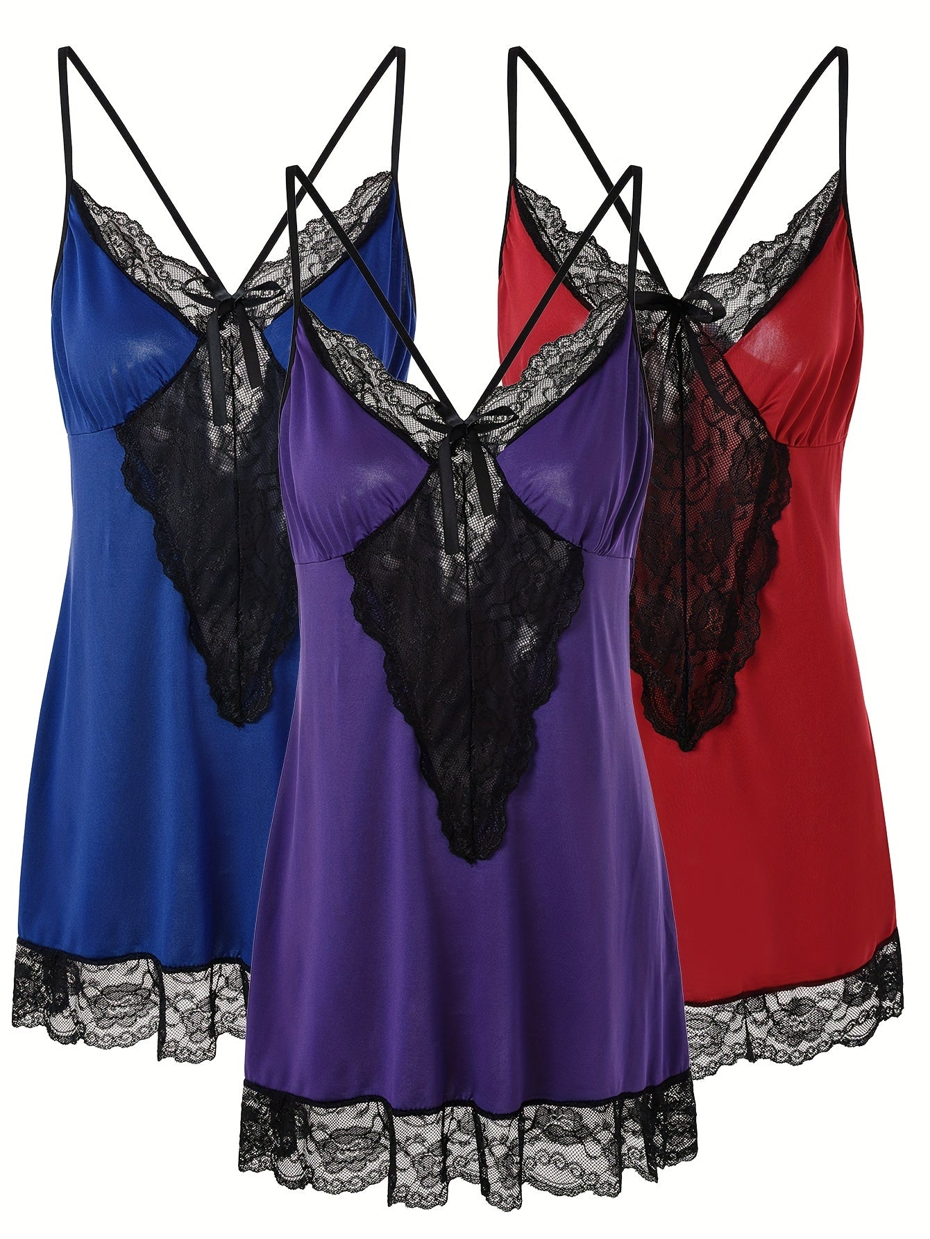 Women's Large Size Sleep Skirt Pajama Set Comfortable Skin-Friendly Three-Piece