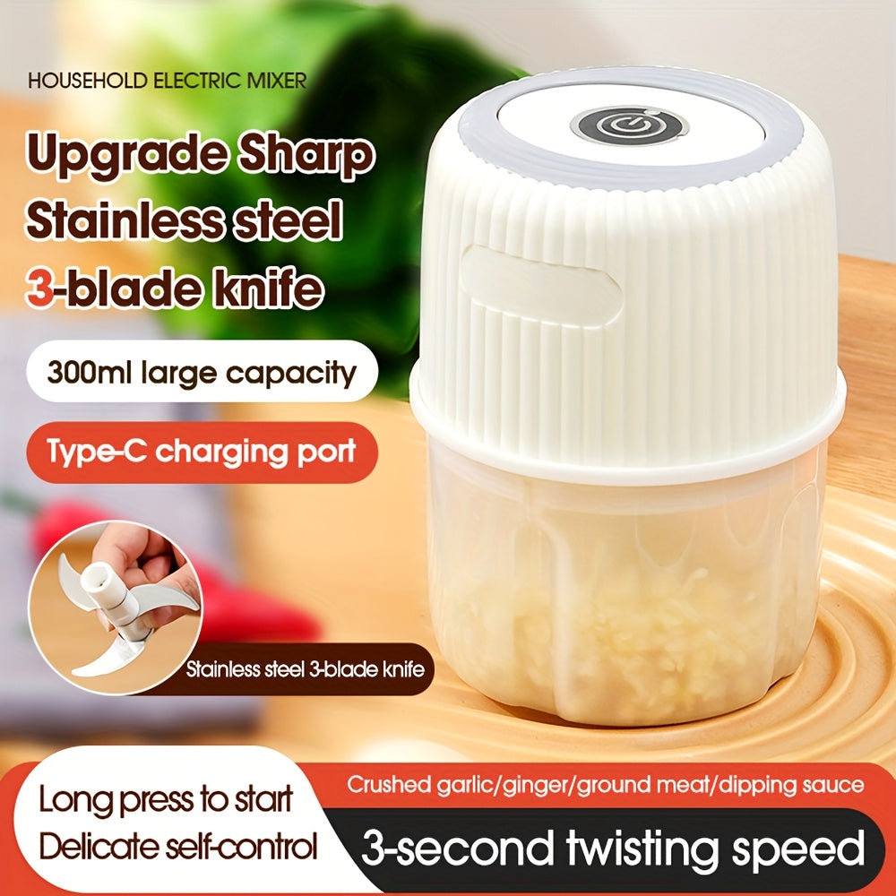 Elektr garlic maydalagich va maydalagich, qayta tiklanadigan, yuqori tezlikli oziq-ovqat protsessori