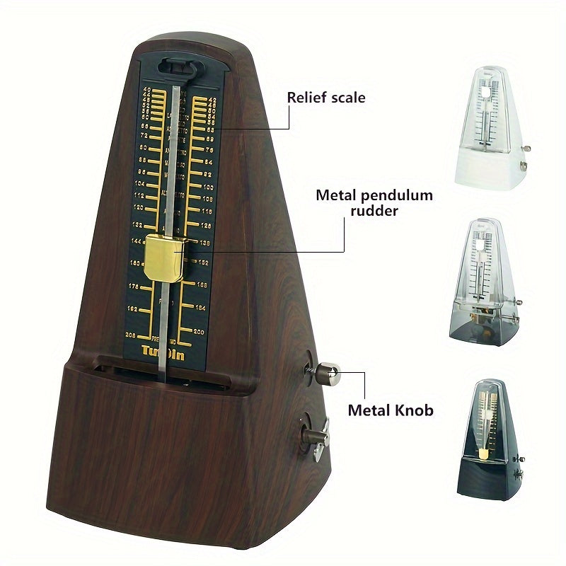 Pure Copper Mechanical Metronome for Instruments Guitar Piano Violin Erhu Gift