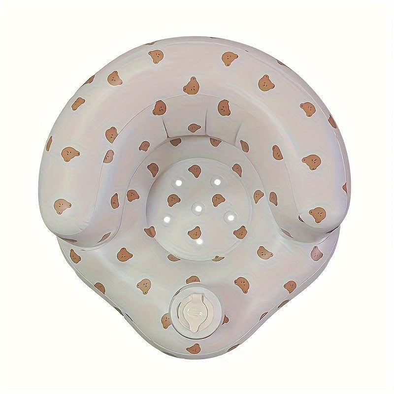 Toddler Bath Seat Foldable Anti-Slip PVC Learning and Play Seat