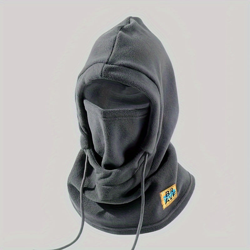 Fleece Balaclava for Wind Protection with Knit Neck Gaiter and Ear Cover for Cycling and Outdoor Activities
