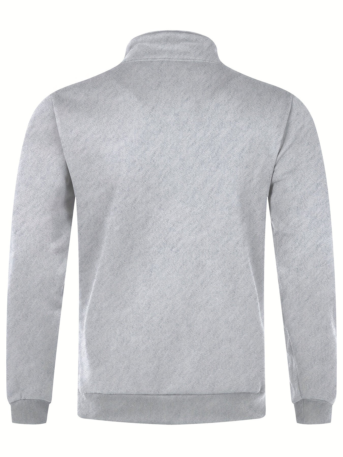 Yarim qattiq erkaklar uchun qora flis pullover, chorak zip, uzun yenglar, soxta bo'yin, tasodifiy uslub, mashinada yuvish mumkin, 100% polyester.