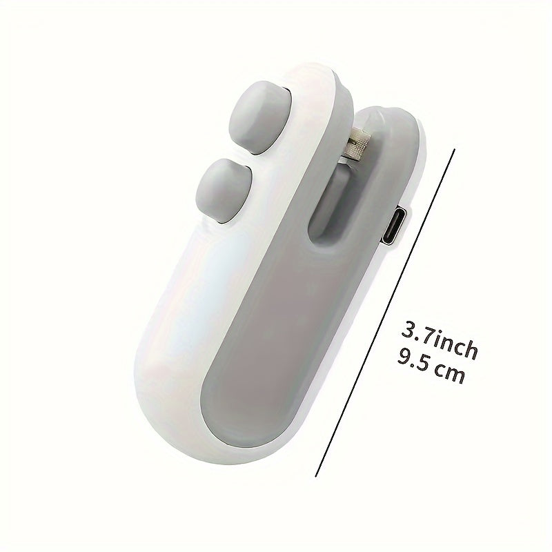 Sellador de bolsas de mano con recarga USB, cierre magnético, sellador de bolsas de aperitivos, operado por batería