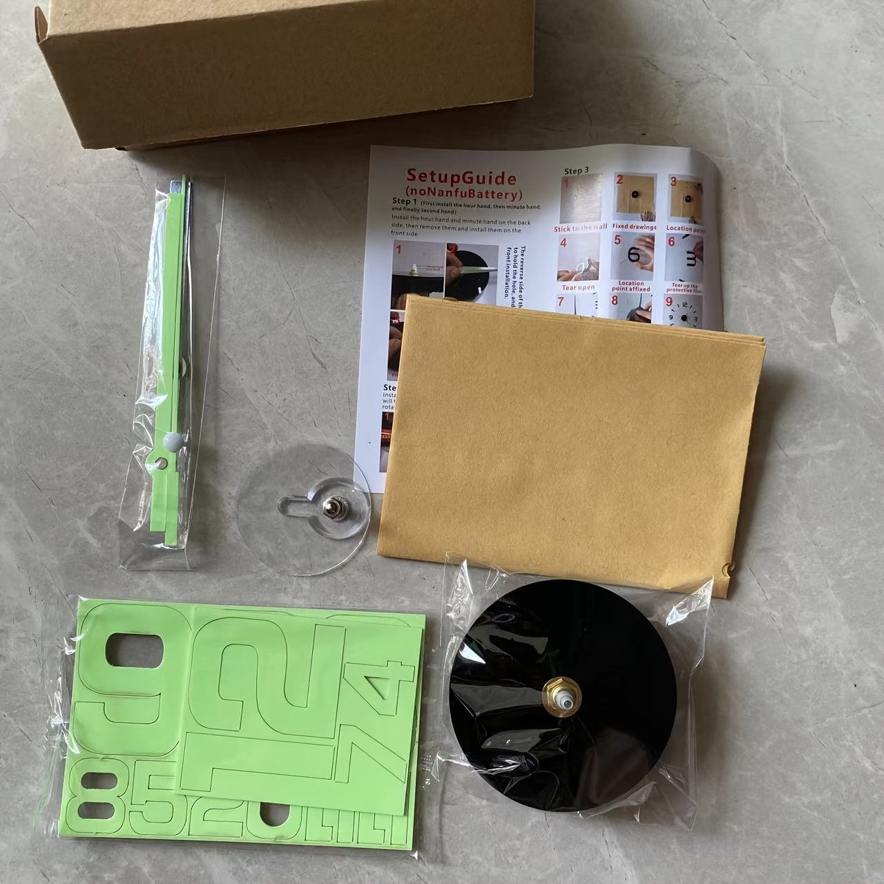 40cm Modern Digital Wall Clock Large Luminous Display Silent Acrylic Mirror Black Numbers for Living Room Bedroom