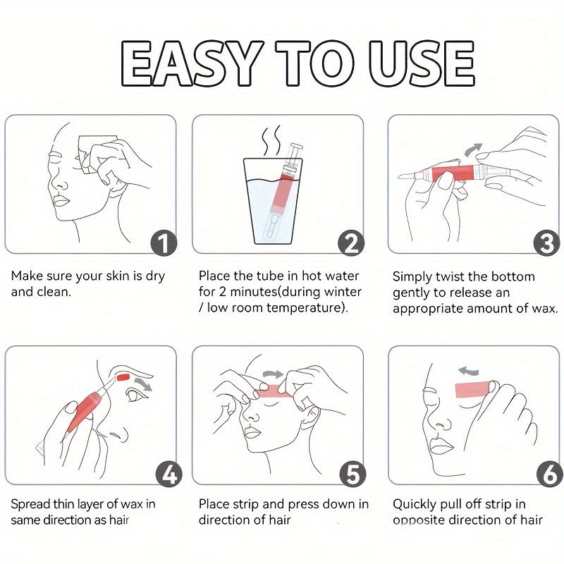 Нежный воск для чувствительной кожи мягкий воск для бровей и верхней губы