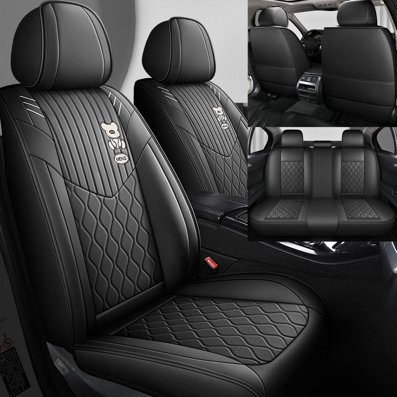 Universal barcha mavsum PU charm qoʻyish uchun avtomobil oʻrindiqlari qoplamalari sedan va hatchback uchun