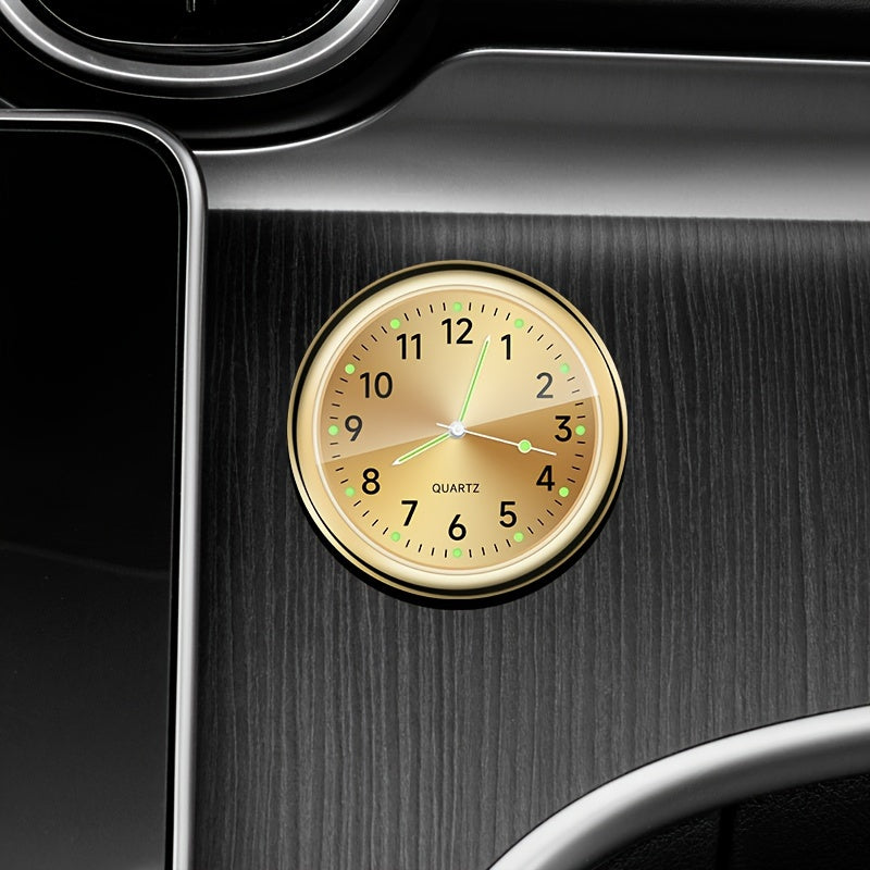 Decorative Car Dashboard Clock Non-Rechargeable Quartz Stick-On Accessory