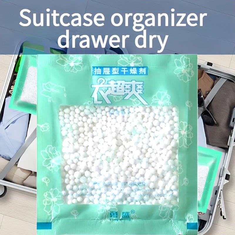 6 dona, 10 dona va 20 dona o'lchamdagi namlikni so'ruvchi sumkalar, tortmalar va shkaflar uchun, uyning turli joylarida foydalanish uchun ideal.