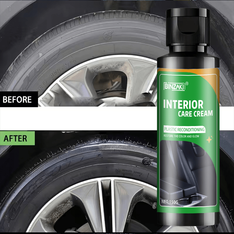 Restaurador de interiores de coche para plástico y cuero 150g Cera protectora para tablero