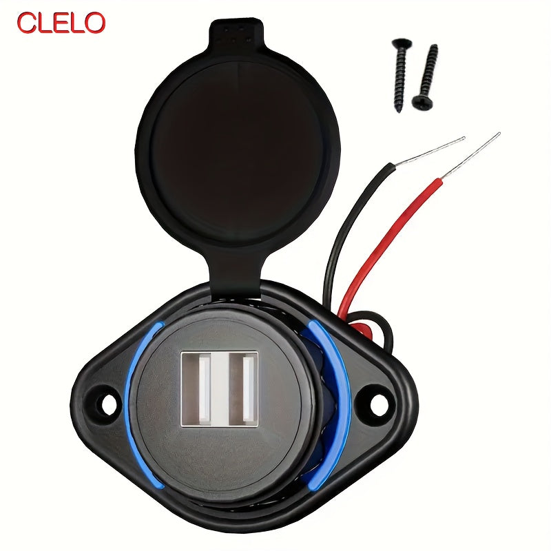 12V Двойная USB автомобильная зарядка, розетка для RV, без аккумулятора, розетки