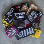 Pack of 20 Tactical Hook and Loop Patches for Jackets Coats Jeans Hats Socks