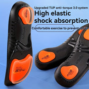 Unisex Sports Insoles Black Orange Support Shock Absorption