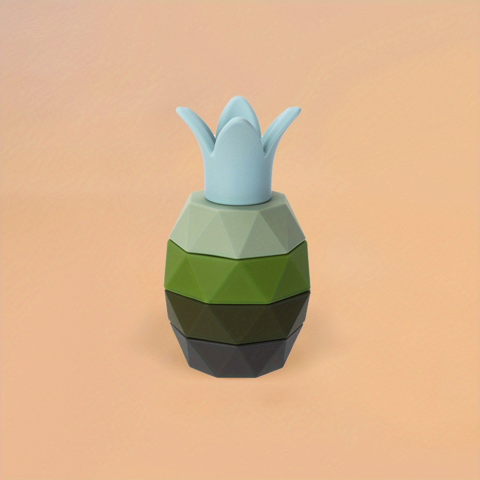 Bolalar Silikon Stolchalar O'yinchoqlari Meva Uyali Bloklar BPA-Free Rangli Shakl Moslashtirish Tishlash O'yinchoqi