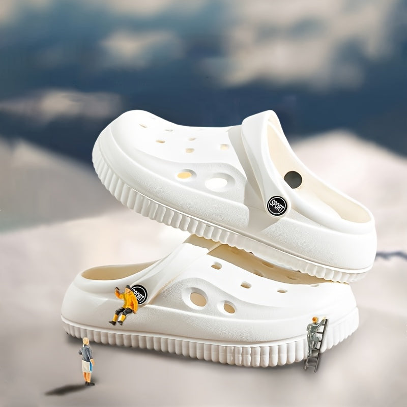 Men's Breathable Summer Slip-On Beach Shoes for Couples Non-Slip Closed Toe