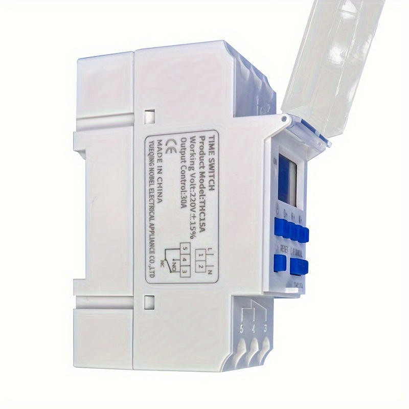 Compact Programmable Timer Rail-Mounted Controller 220V Automatic On/Off