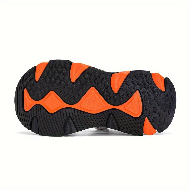 Boys Summer Sports Sandals Breathable Non-Slip Sole Striped Low Top Adjustable