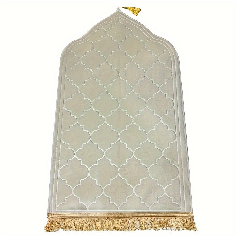 Outdoor Prayer Mat with Tassel Design Non-Slip Durable and Comfortable for Home and Garden