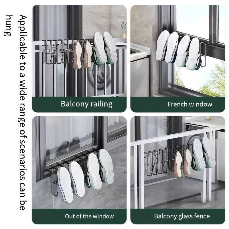 Juego de 3 ganchos de metal para zapatos para organización de armario, a prueba de agua, resistente a la oxidación, duradero