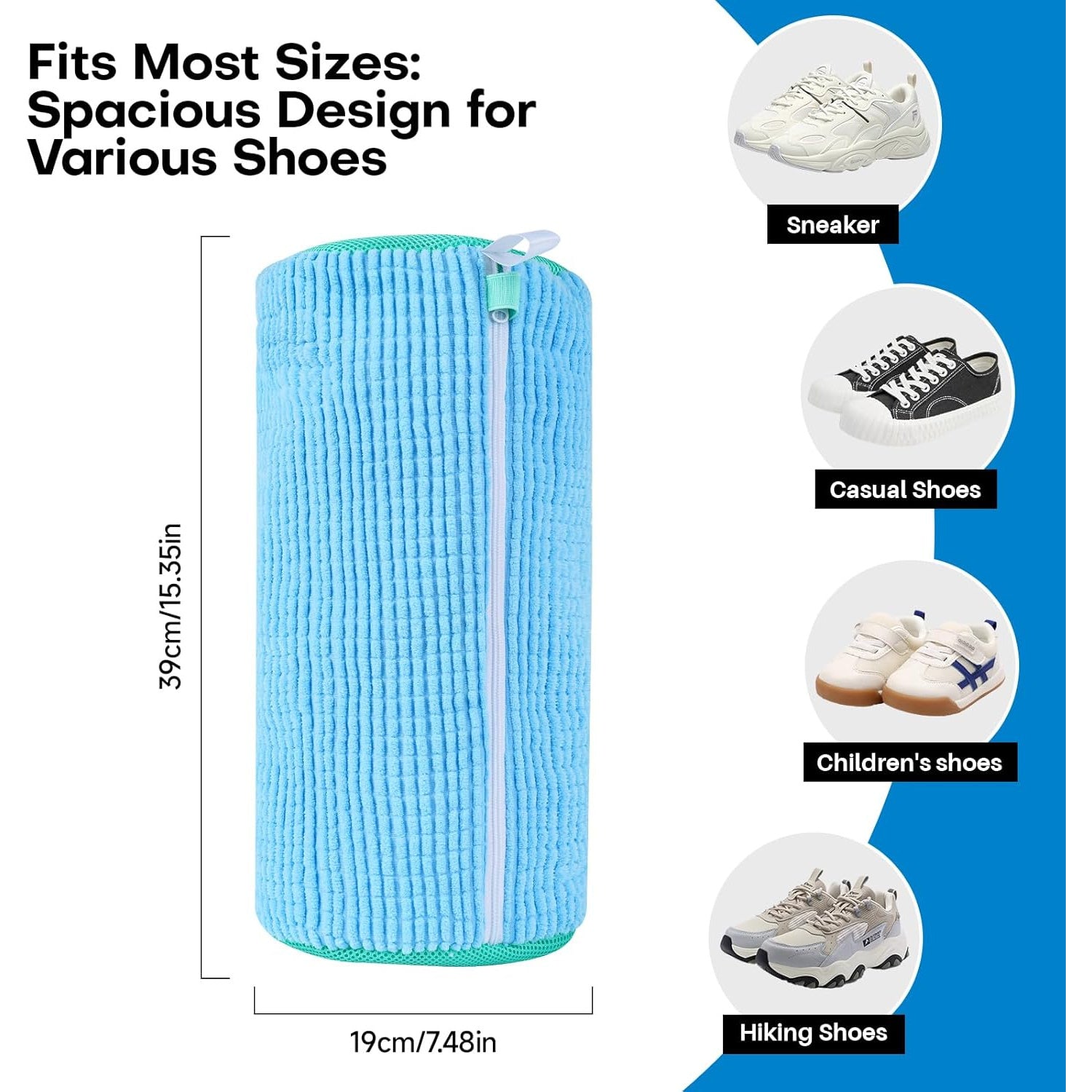 Laundry Shoe Bag for Washer and Dryer Reusable Sneaker Tennis Shoe Cleaning Kit