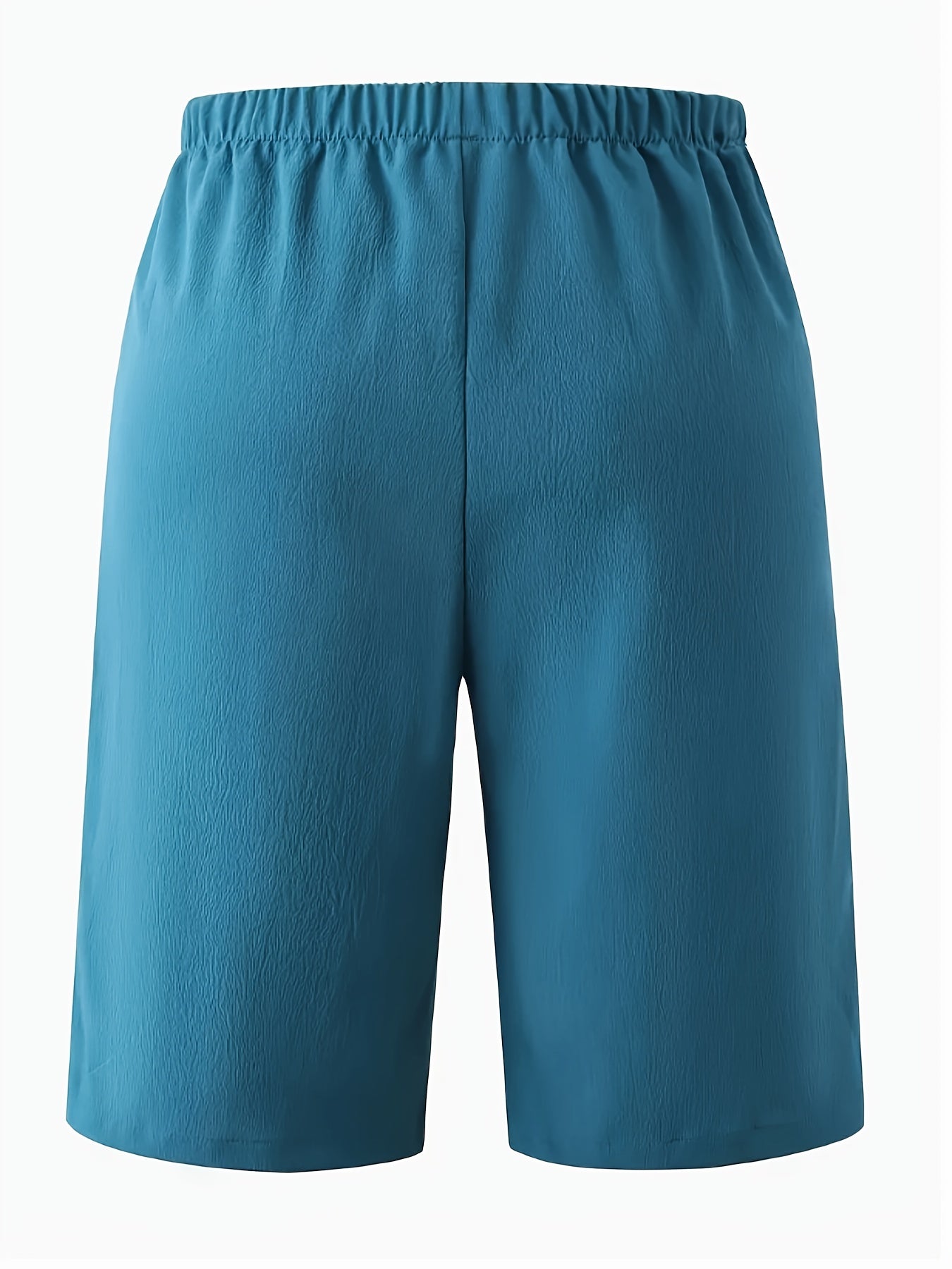 Women's Plus Size Casual Elastic Waist Drawstring Shorts Lightweight Polyester Spandex