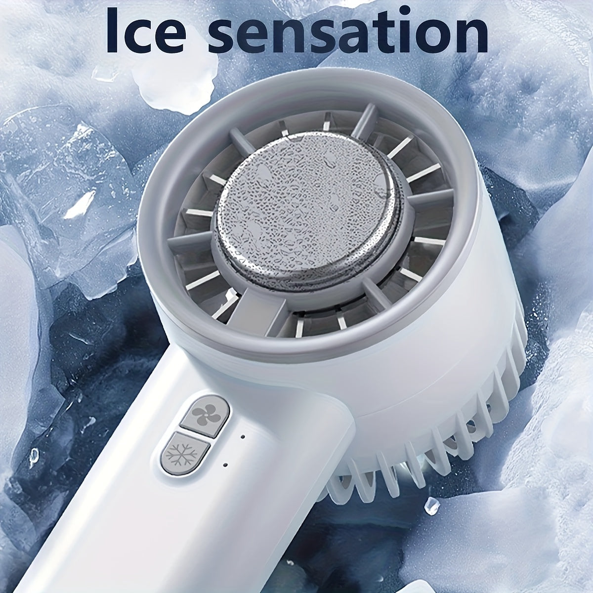 Portable Handheld Fan with Semiconductor Cooling Plate USB Rechargeable Quiet Indoor Outdoor Use