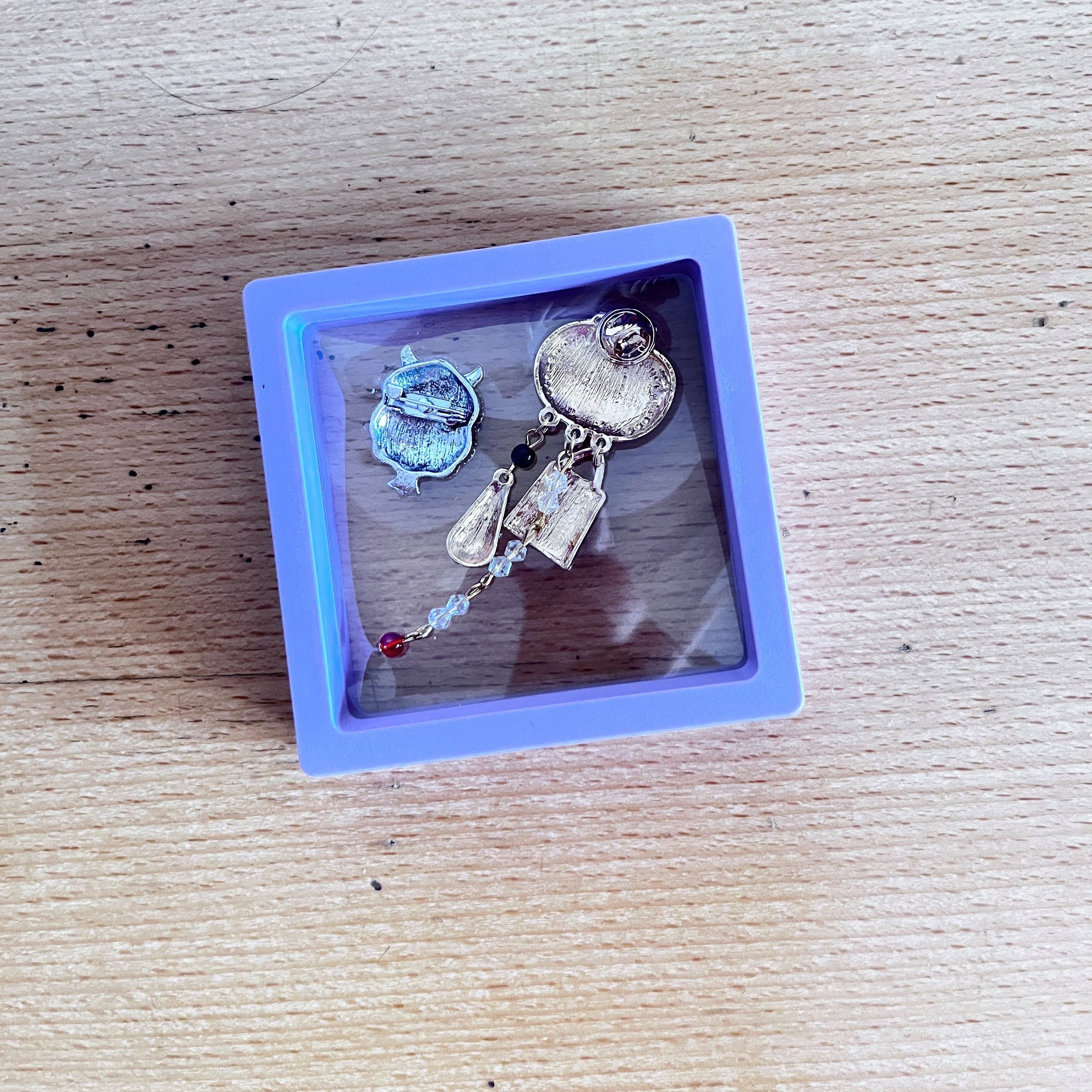 Halloween Owl and Pumpkin Brooch Pin Alloy Quirky Cartoon Accessory for Women and Girls