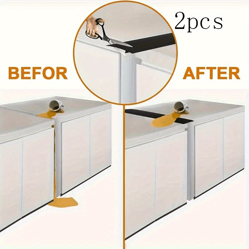 Silicone Stove Gap Cover 21 Inch Heat-Resistant Spill Protector for Kitchen Cabinets