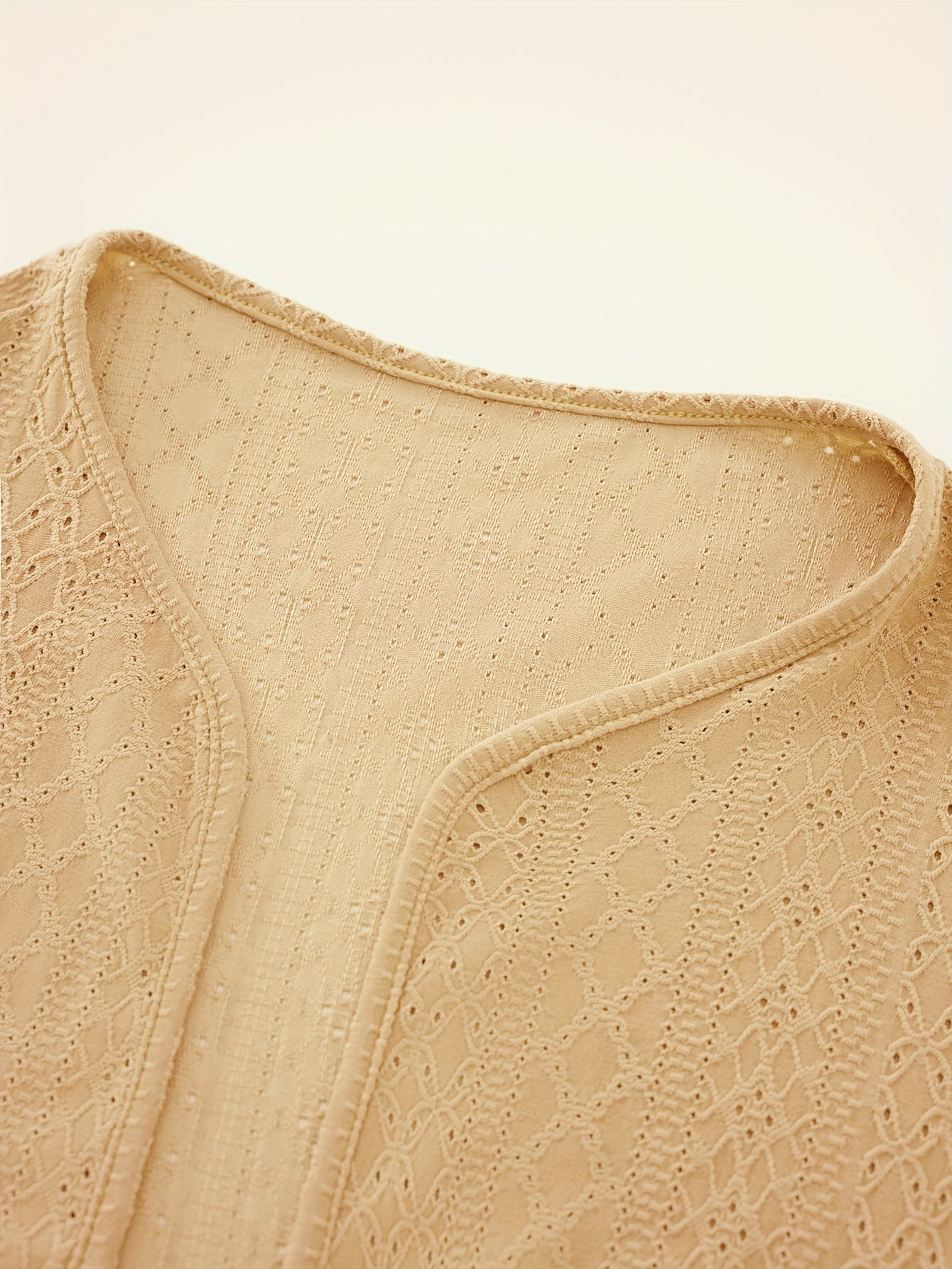 Plus Size Textured Cardigan Women's Casual Jacket, Versatile and Stylish