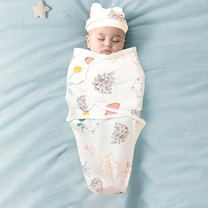 Newborn Baby Swaddle Blanket Set for Infants 0-6 Months Cotton Sleep Sack for Boys and Girls