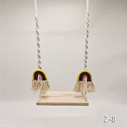 Wooden Swing Photo Prop for Kids Baby Shower Background Decoration