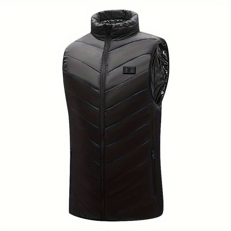 Unisex Heated Vest with 15 Heating Areas USB Rechargeable Winter Outdoor Warmth