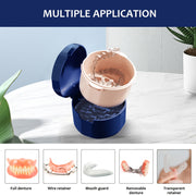 Portable Denture Case Double-Layer Drainage Travel Storage Box
