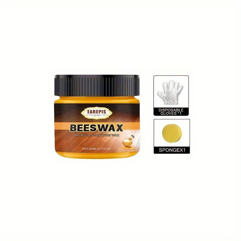 Beeswax Furniture Floor Polish Coconut Oil Gel Waterproof Anti-Crack Brightening
