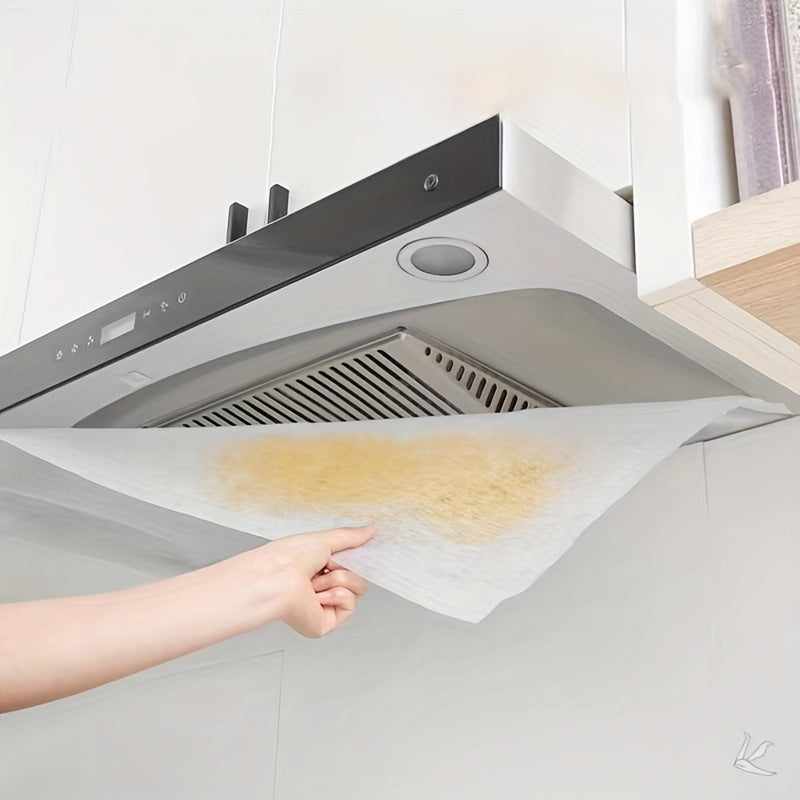 12pcs Self-Cleaning Kitchen Range Hood Filter Screens for Oil Suction