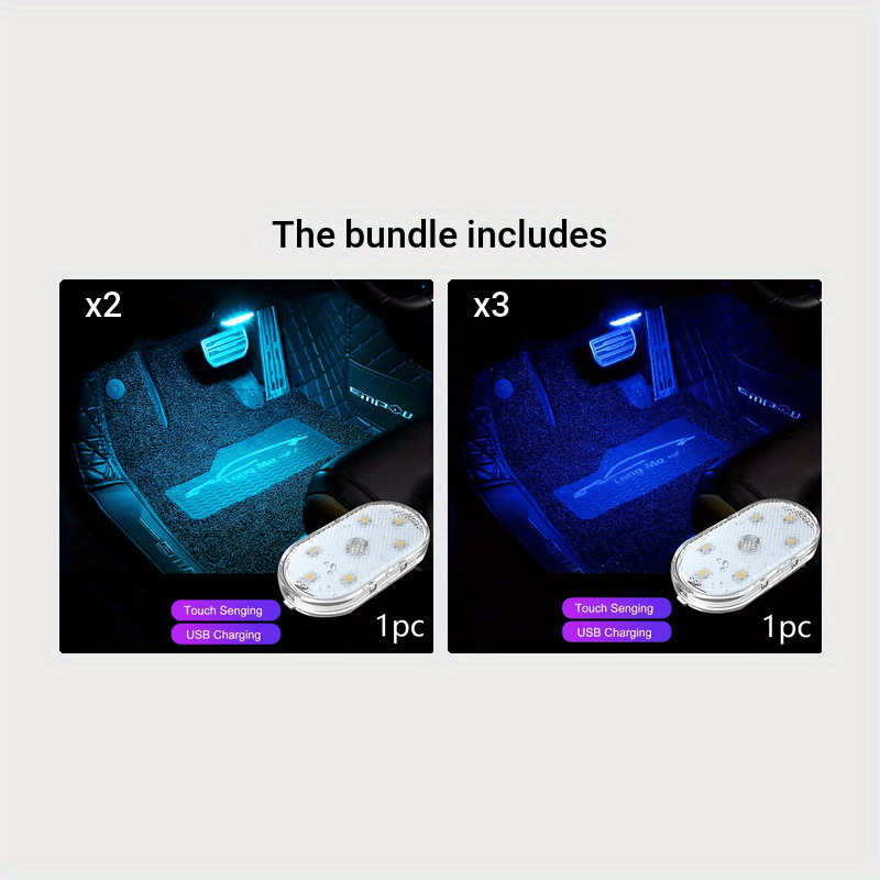 Улучшите свой автомобиль с помощью этого перезаряжаемого светодиодного прикосновенного света для автомобилей, который отлично подходит для использования в автомобилях, грузовиках и фургонах.