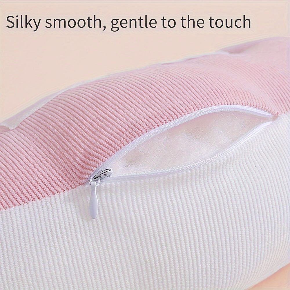 U-Shaped Pregnancy Pillow for Side Sleeping Support Waist Abdominal Cushion