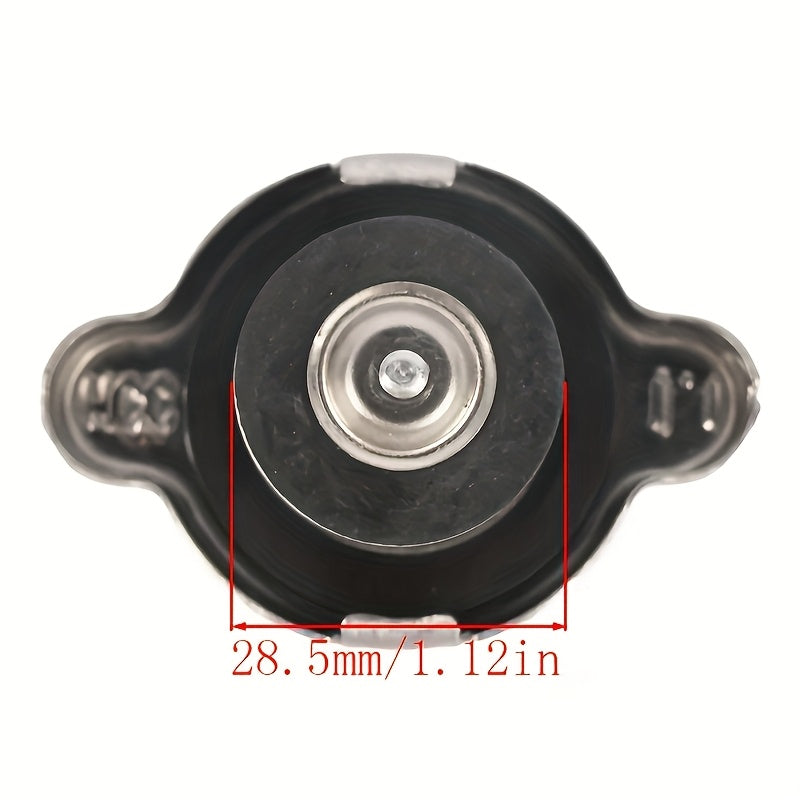 Car Radiator Cap Heat-Resistant Plastic Yellow Black Warning Label