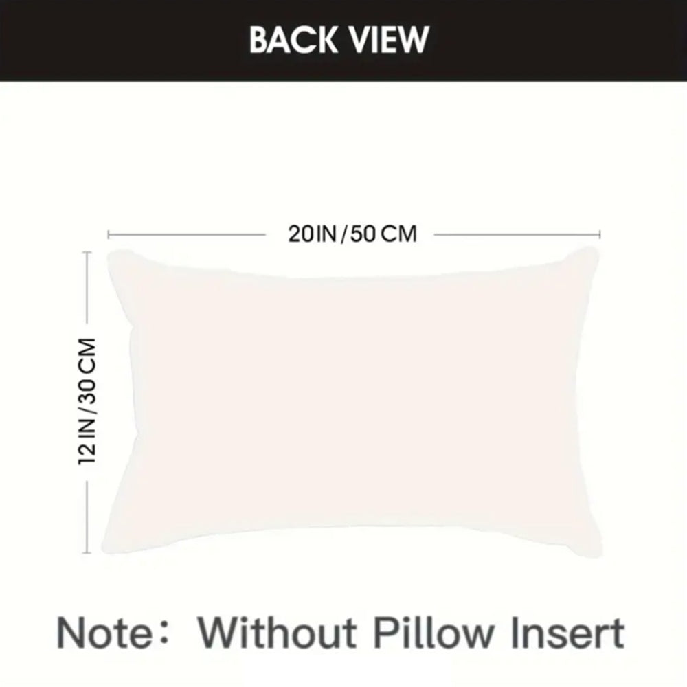 Christmas Pillow Covers Set 2 Green Polyester 50x30cm Sofa Cushion Decor