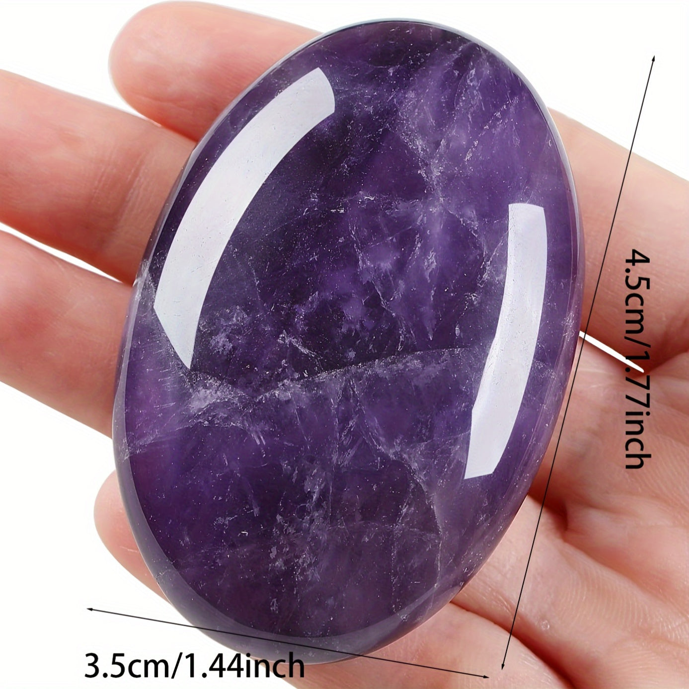 Energiya muvozanati uchun meditatsiya va zargarlik uchun Amethyst Faux Gemstone to'plami, 1 yoki 2 ta bo'lak