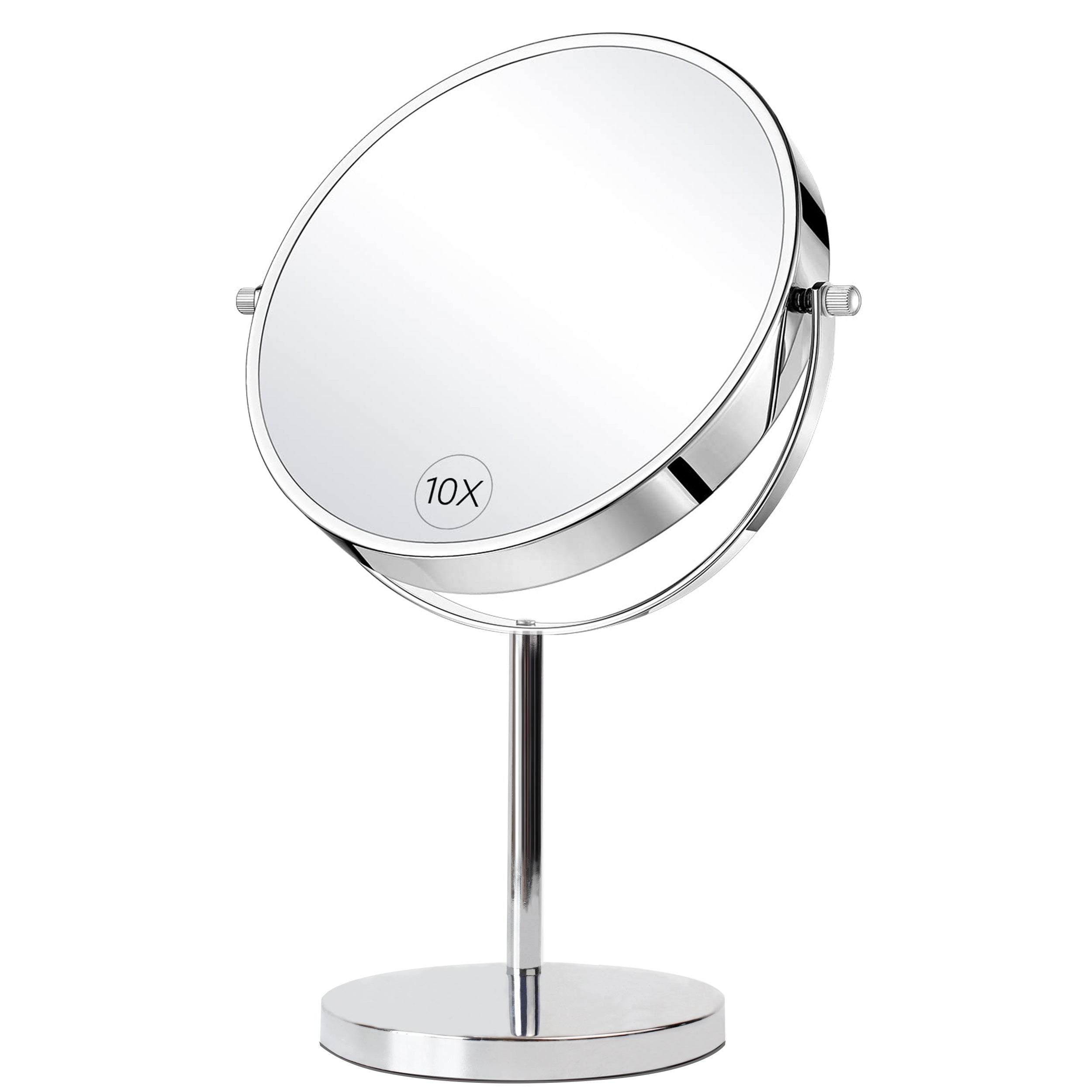 Double-Sided Magnifying Makeup Mirror 10X/1X Rotatable Desktop Bathroom Office