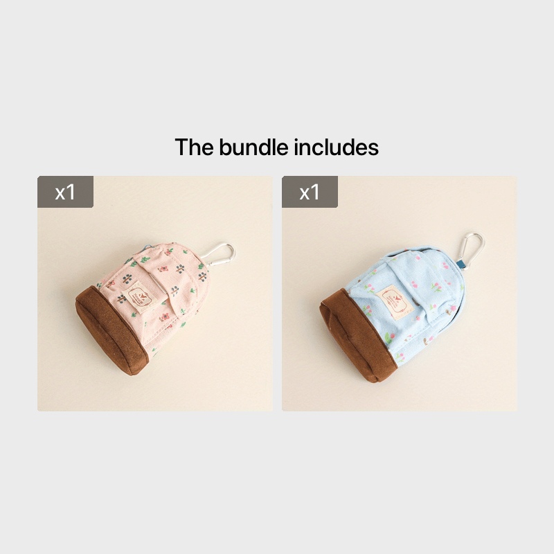 Mini Backpack Key Chain Wallet Small Purse for Keys and Coins